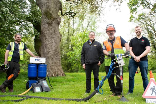 The Tree Rescue team at Myerscough College
