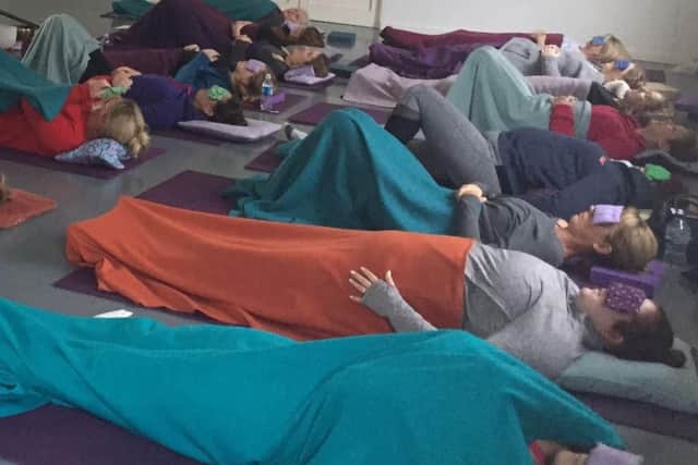 A session at The Mandala yoga centre in Preston