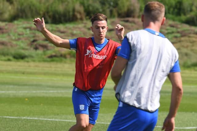Josh Harrop in training at Springfields.