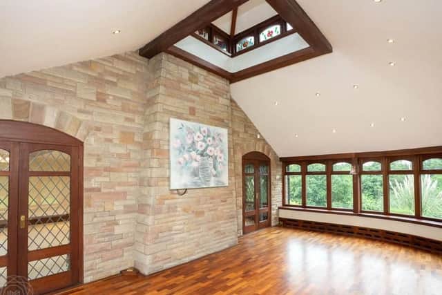 The orangery is one of the more notable rooms in the home.