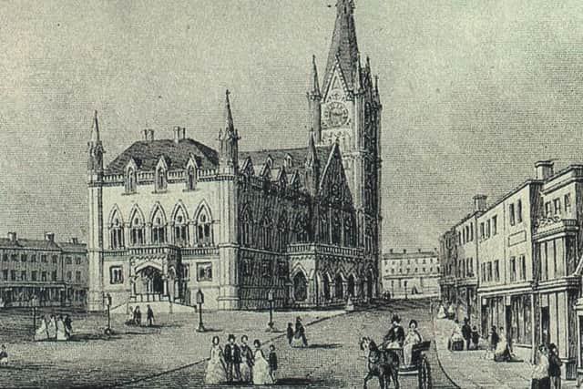 Preston Town Hall of 1867 which housed the Guild Hall