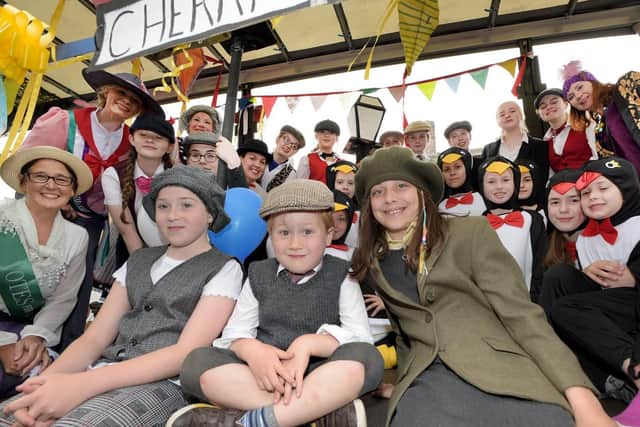 2nd Adlington St Pauls Guides as Mary Poppins characters in Adlington Carnival