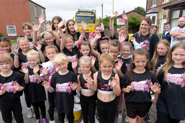 Galaxy Cheerleaders take part in Adlington Carnival