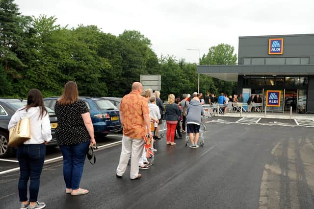 Opening of the new Aldi at the Fulwood Central retail park