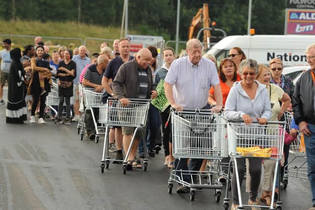 Opening of the new Aldi at the Fulwood Central retail park