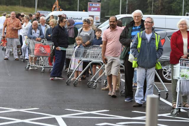 Opening of the new Aldi at the Fulwood Central retail park
