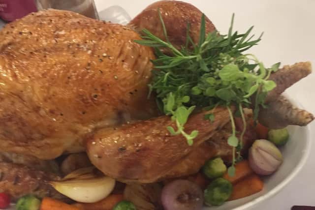 Our summertime-Christmas tasters loved this Booths Bronze Turkey. It's an award-winning free-range turkey, slow-grown with an intense flavour.
