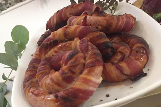 Sausages are a delicious addition to any Christmas table but Booths Swirly Pigs in Blankets seem to go on forever! There's a really nice touch of seasoning.