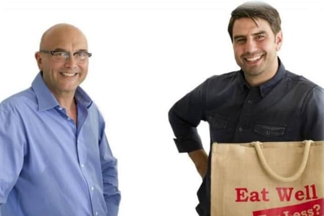 Greg Wallace with his co-host Chris Bavin.