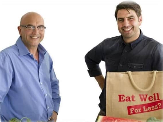 Greg Wallace with his co-host Chris Bavin.