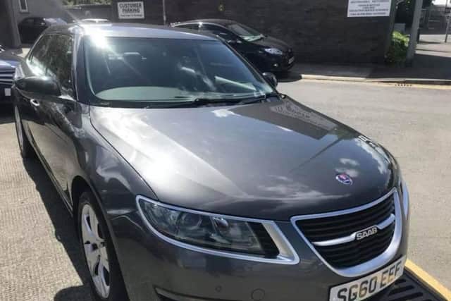 A2010 (60) grey Saab 9-5 vector with a registration number of SG60 EEF was stolen