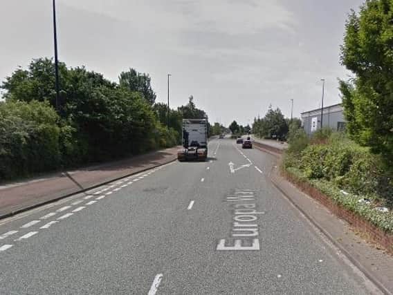 Police were called to Europa Way, in Trafford Park, at 9.50pm on Thursday to reports a car had collided with a number of people.