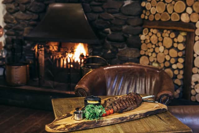 Food and the roaring fire