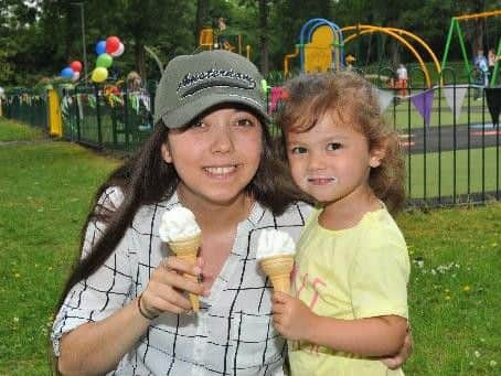 Free ice creams were dished out to youngsters as a 50,000 play park was officially opened in Clayton Brooke.