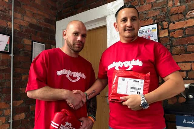 Preston boxer Stuart Maddox has teamed up with Safety Guides Matthew Ralphs.