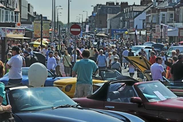 Cleveleys Car Show can be found in the town centre
