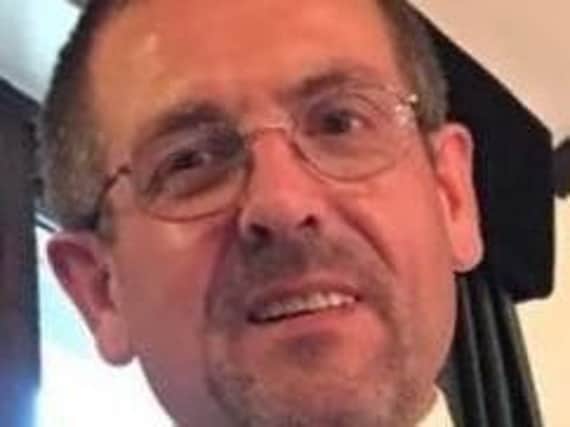 The cyclist, named as Robert Worden, 53, from Great Harwood,pictured, was taken to Royal Blackburn Hospital where he sadly passed away a short time later.