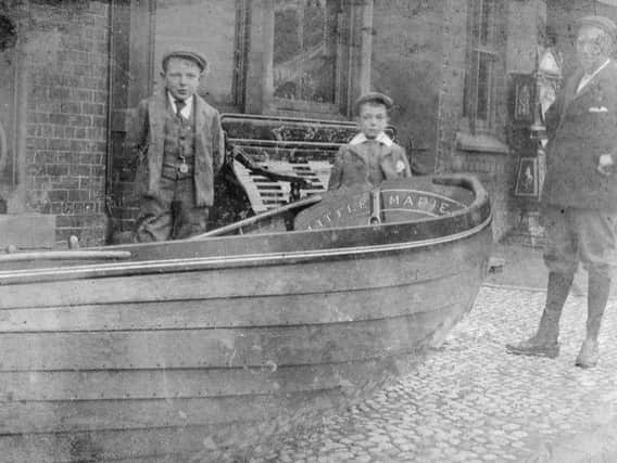 John Crook jr pictured with his sons Ernest, left, and Thomas, centre, carried on the family tradition of life-saving on the Ribble