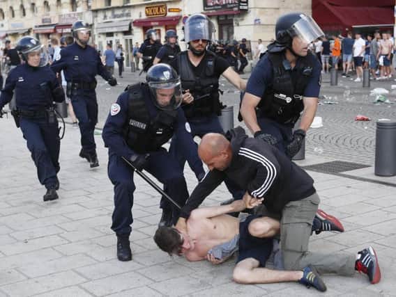 Violence in Marseille, France, during Euro 2016