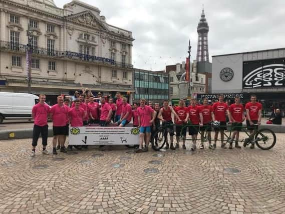 Members from Slaidburn Young Farmers Club and Chipping Young Farmers Club took part in the Wotnot bike race to Blackpool