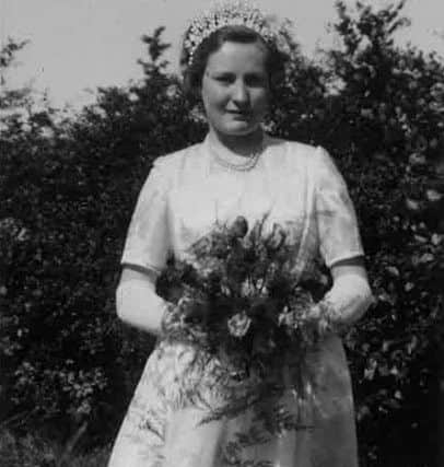 Jean Kitchen as Chorley St Peter's Church Rose Queen in 1954