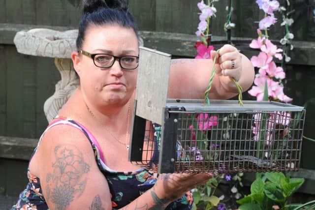 Photo Neil Cross
Becky Watson says the rat problem is getting so bad for residents in Broadgreen Close, Leyland, that they can't enjoy their gardens