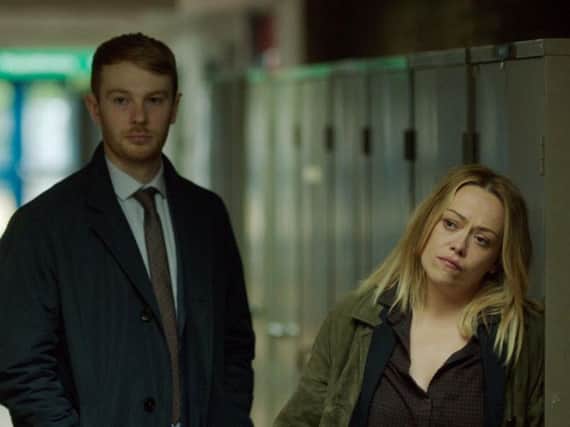 Owen (Sion Alun Davies) and Cadi John (Sian Reese-Williams) in Hidden, the new Welsh police drama on BBC4