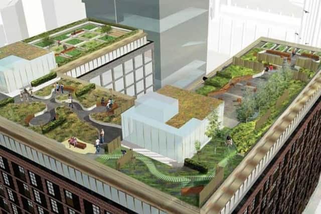 The planned roof garden on the 10-storey building (mage via Logik Developments).