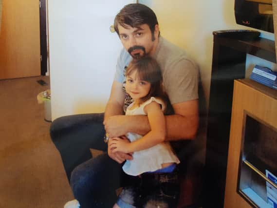 Andrew Roussos with daughter Saffie