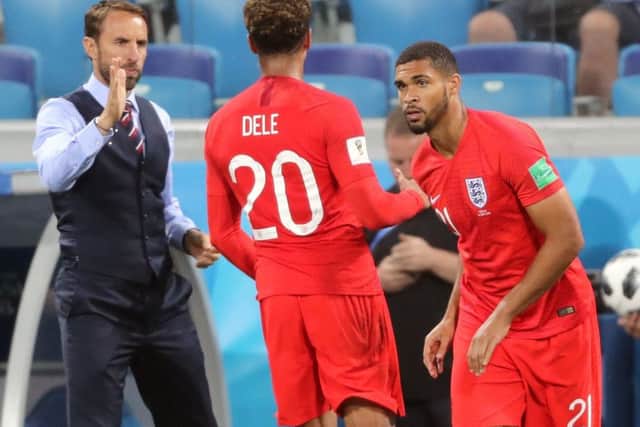 England's Ruben Loftus-Cheek comes on for Dele Alli against Tunisia