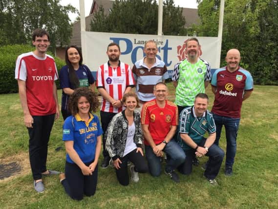 Lancashire Post staff wore football shirts to raise money for Joseph's Goal