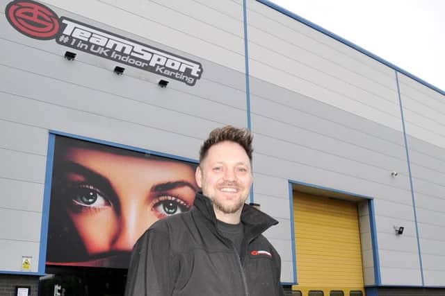 General manager Chris Stapleton at the new TeamSport karting centre