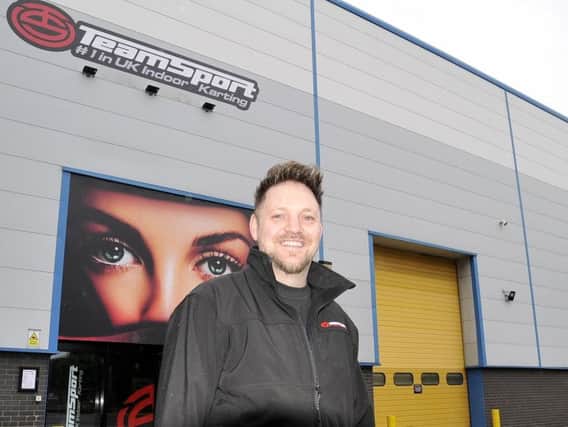 General manager Chris Stapleton at the new TeamSport karting centre