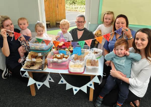 Photo Neil Cross
Bake sale to raise money for Dylan Blundell who has a rare condition, at Busy Bees, Bamber Bridge