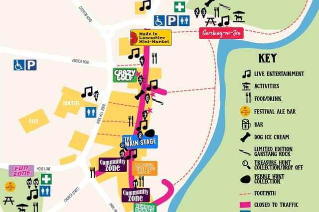 A map of the festival.