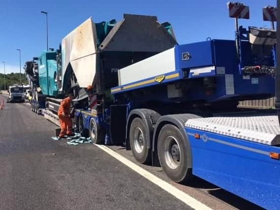 The broken down vehicle on the M6. Photo: Highways England