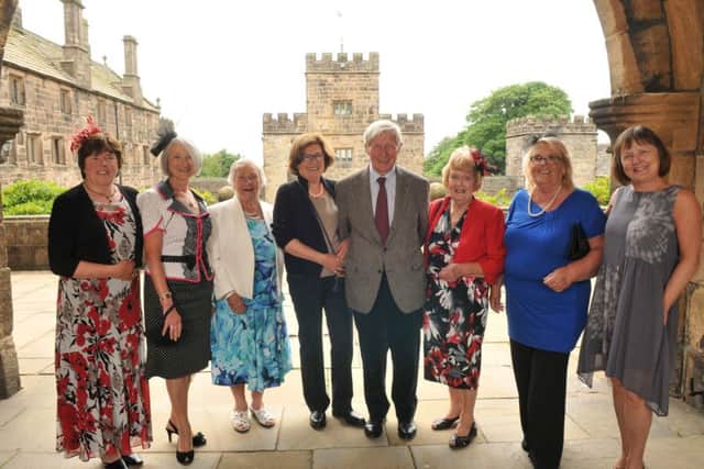 Hoghton WI celebrating 90th birthday at Hoghton Tower
Sir Bernard de Hoghton with members of Hoghton WI