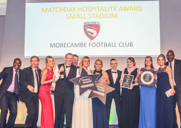 Morecambe FC's award-winning hospitality team celebrate success