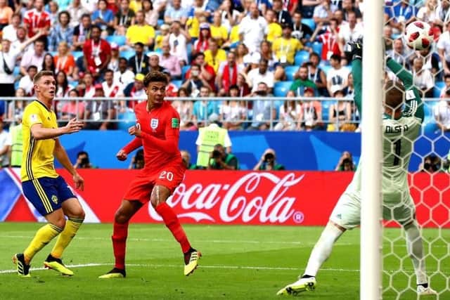 Ali heads home to double England's advantage as they reached a first World Cup semi-final since 1990.
