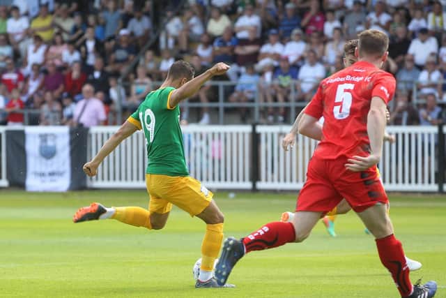 Graham Burke opened the scoring and his PNE account at the Sir Tom Finney Stadium