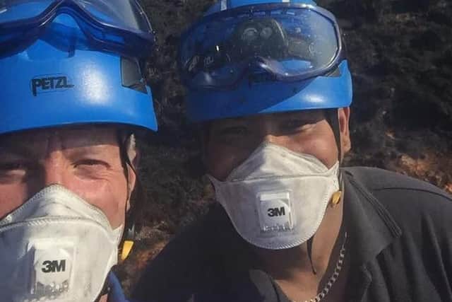 Tony and Francois from the Coastguard have been helping to battle the fires