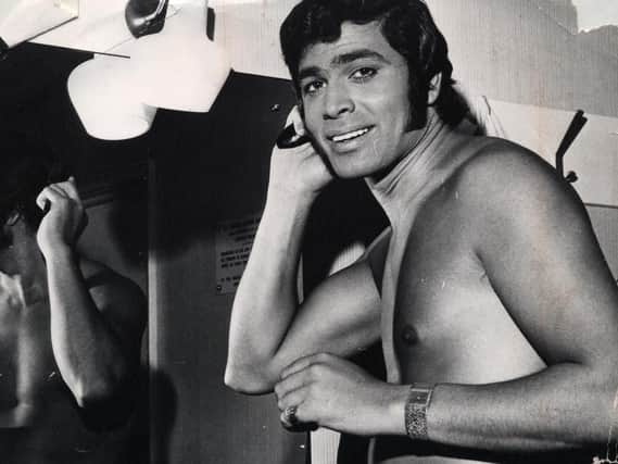 Engelbert Humperdinck "as the fans never see him" backstage in his dressing room in 1968 for a Gazette feature