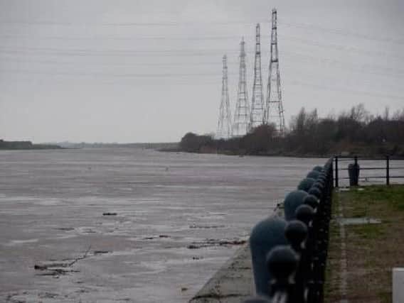 River Ribble shortly after the Boxing Day floods in 2015.