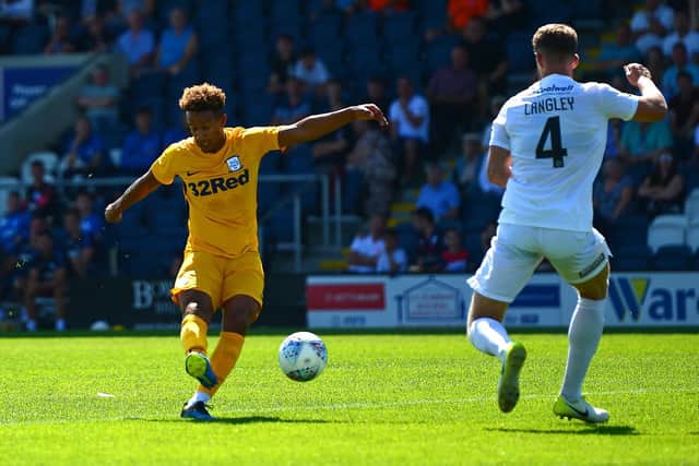 Callum Robinson finds the net for PNE's second goal