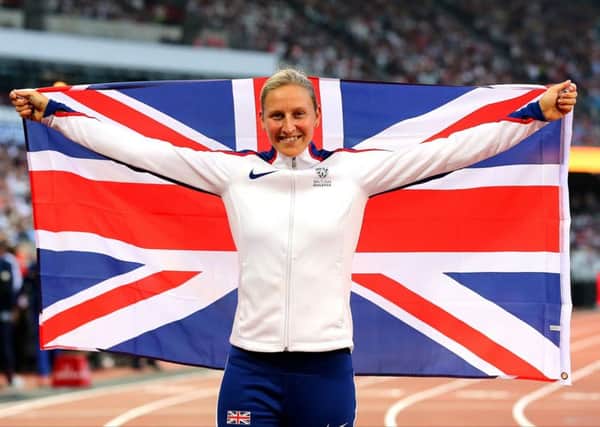 Holly Bradshaw flies the flag for Great Britain
