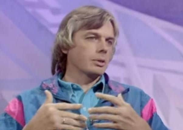 David Icke during his interview with Terry Wogan in 1991