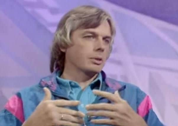 David Icke during his interview with Terry Wogan in 1991