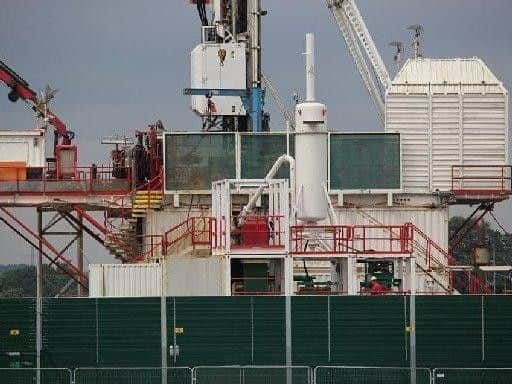 Cuadrilla's drilling rig at Little Plumpton.