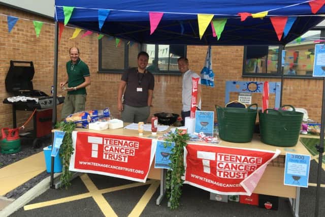 Staff from ROQ in Chorley hold a barbecue to raise funds for Teenage Cancer Trust