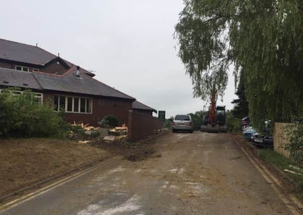 Work underway in the grounds of the Sumners pub